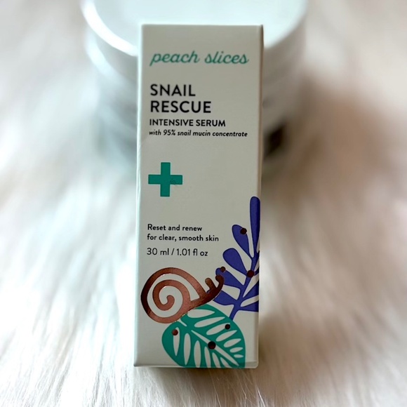 Peach Slices Snail Rescue Set: includes Intensive Serum and Jelly Mask (NIB/NWT) - Picture 3 of 10